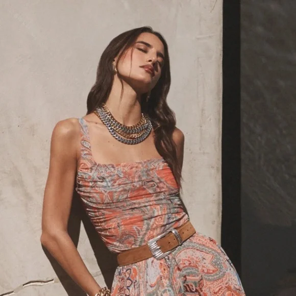 Rasha Shirred Tank